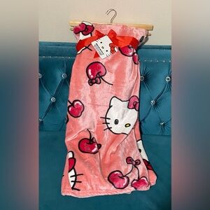 Hello kitty cherry blanket